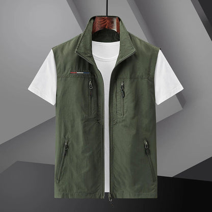Practical Outdoor Mens Travel Vest with Pockets