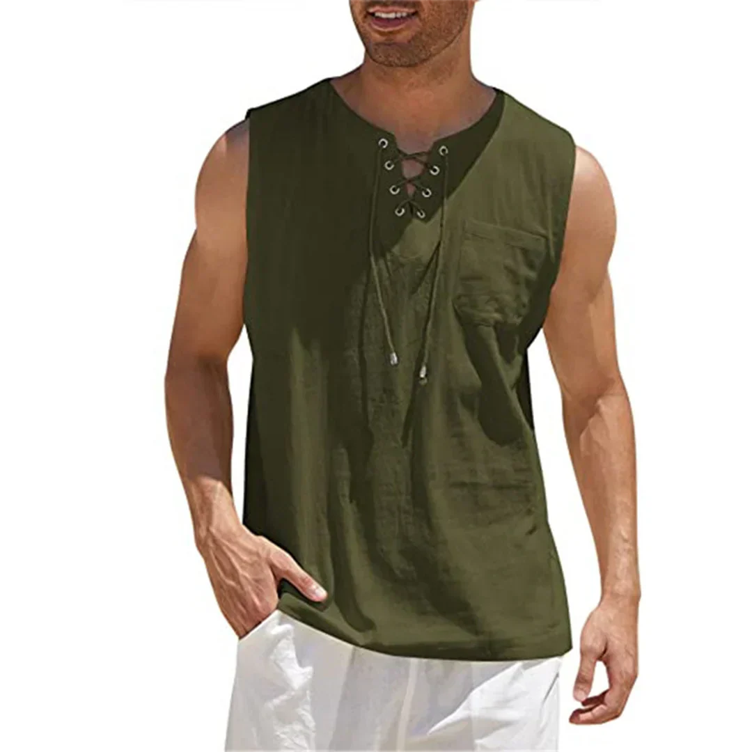 Relaxed Fit Mens Linen Casual Shirt