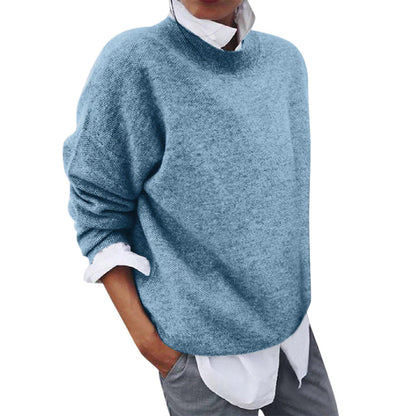 Warm Crew Neck Knit Sweater