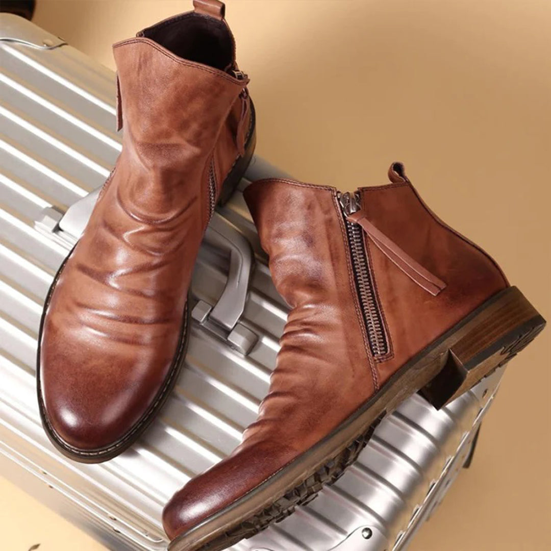 Men's Fashionable Low Heel Boots - Nocini