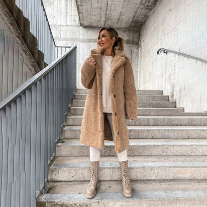 Warm Faux Fur Winter Coat for Ladies