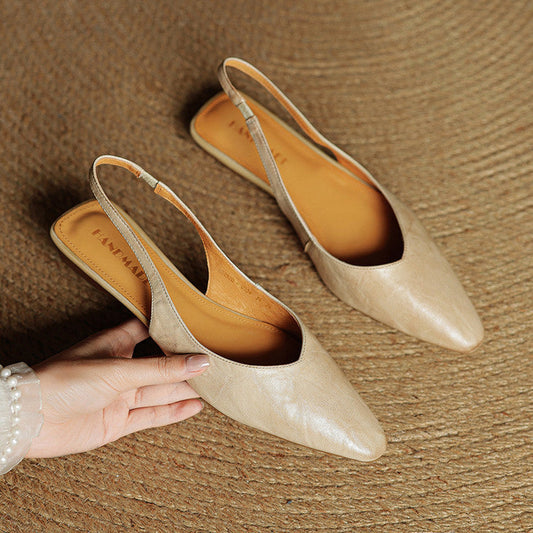 Classic Pointed Toe Flat Shoes - Nocini