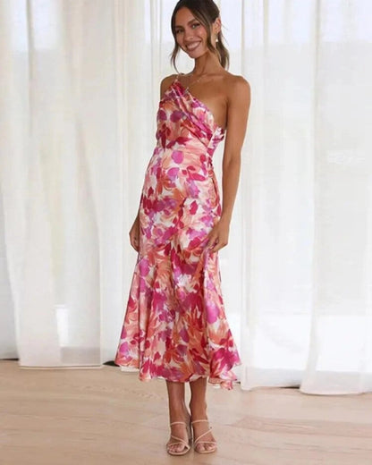 Elegant Long Floral Maxi Dress for Women - Olytrend