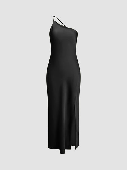 Luxurious One Shoulder Evening Gown