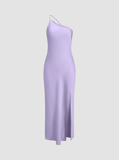 Luxurious One Shoulder Evening Gown