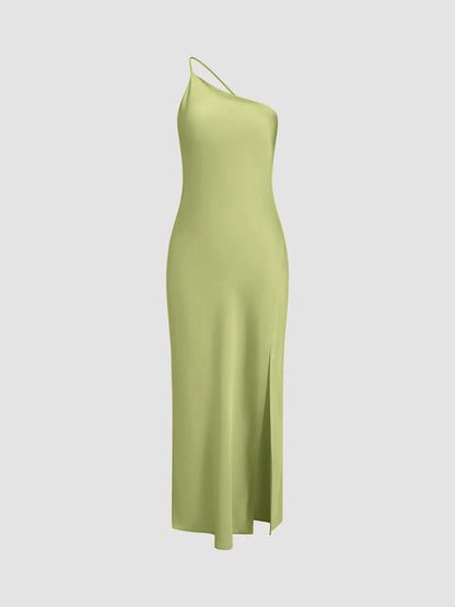 Luxurious One Shoulder Evening Gown