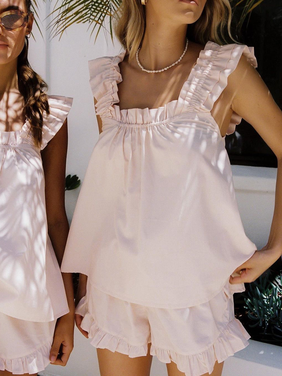 Women's Summer Top and Shorts Set Loose Fit