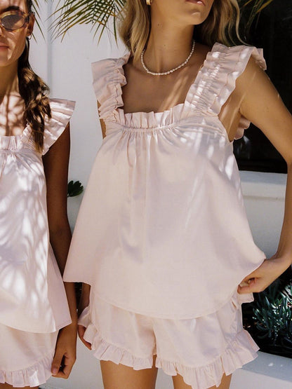 Women's Summer Top and Shorts Set Loose Fit
