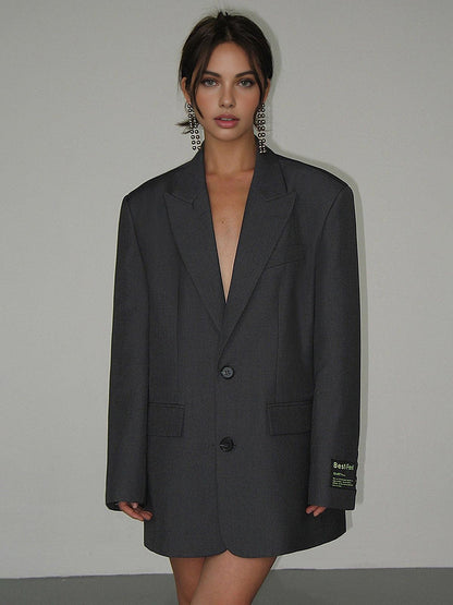 Women's Loose Fit Blazer | Traditional Style Jacket