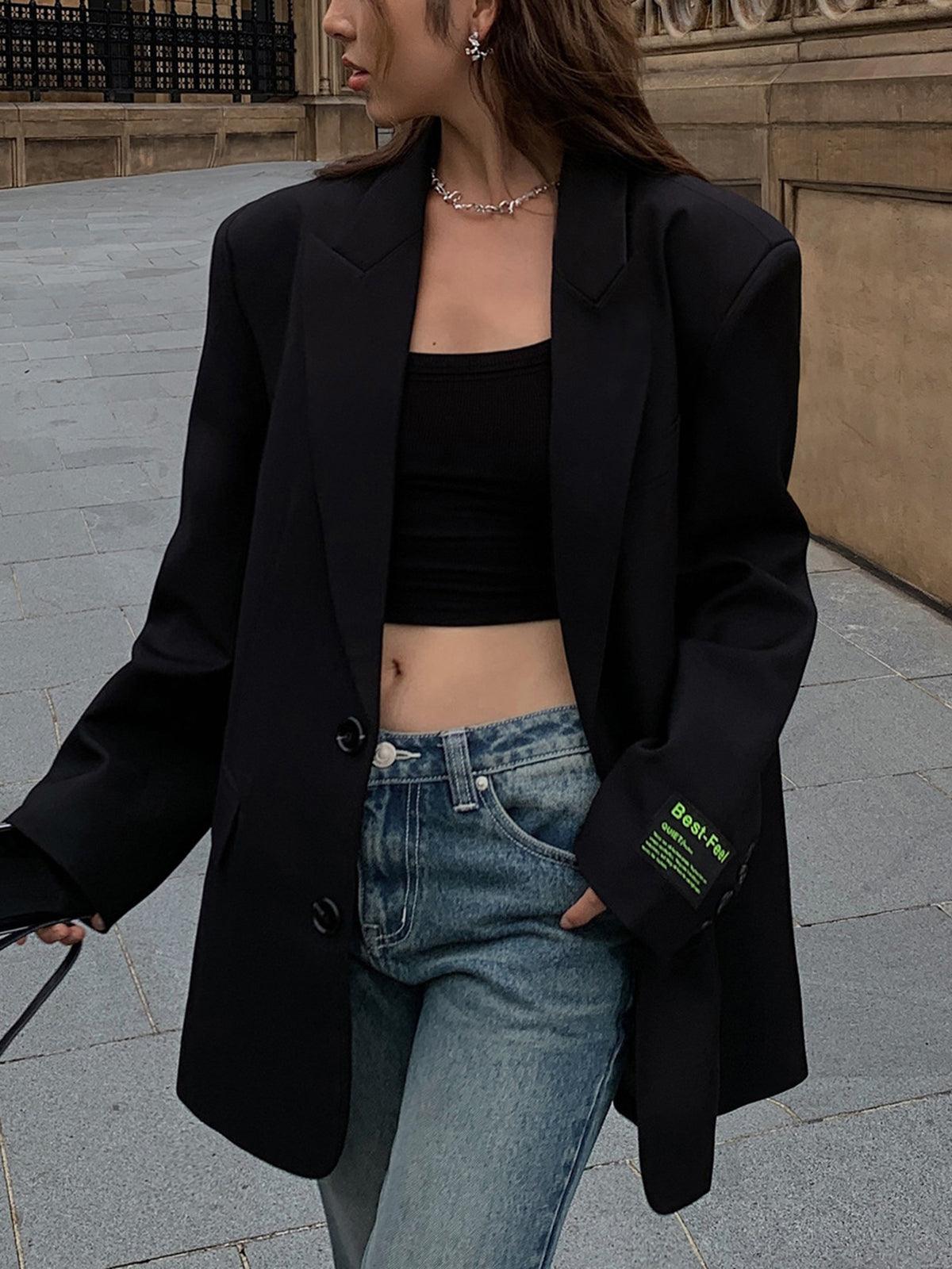 Women's Loose Fit Blazer | Traditional Style Jacket