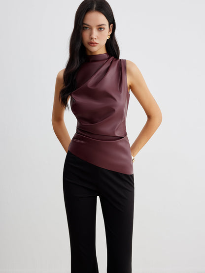 Women's Flowy Off Shoulder Blouse with Elastic Waist