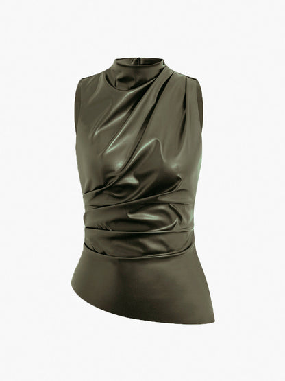 Women's Flowy Off Shoulder Blouse with Elastic Waist