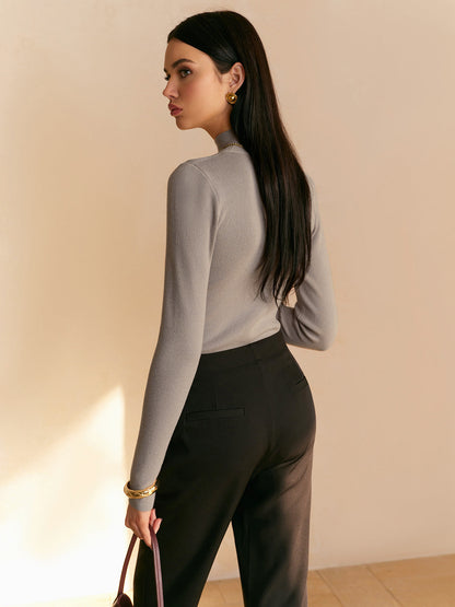 Classic Fit Women's Long Sleeve Sweater