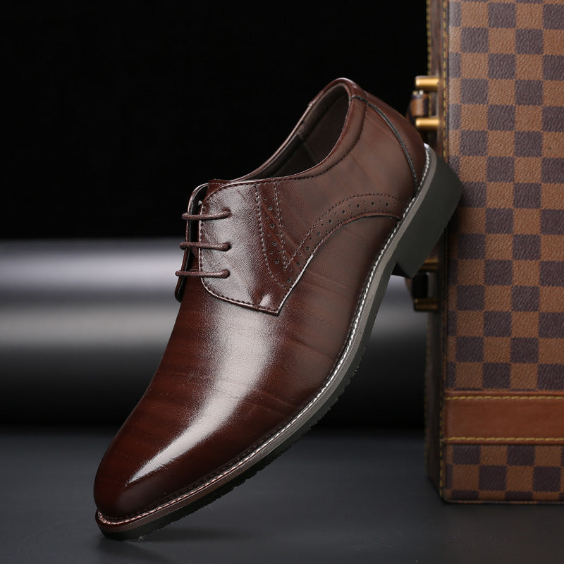 Men's Leather Lace Up Dress Shoes - Nocini