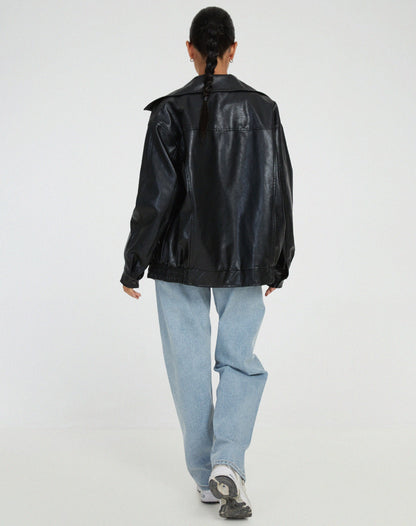 Fashionable Women's Large Bomber Jacket