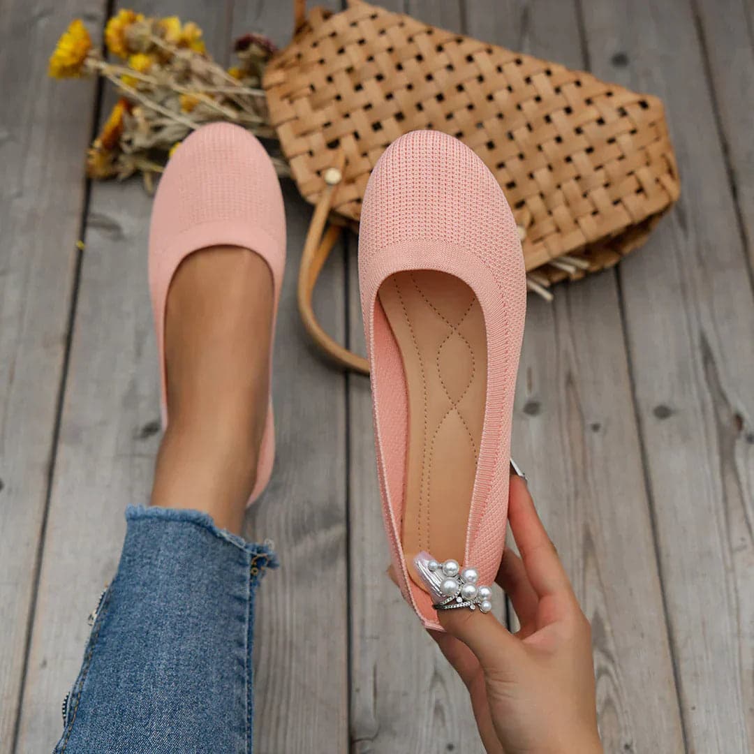 Soft Womens Ballet Flat Shoes Comfortable Casual Wear