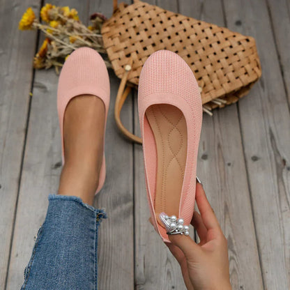 Soft Womens Ballet Flat Shoes Comfortable Casual Wear