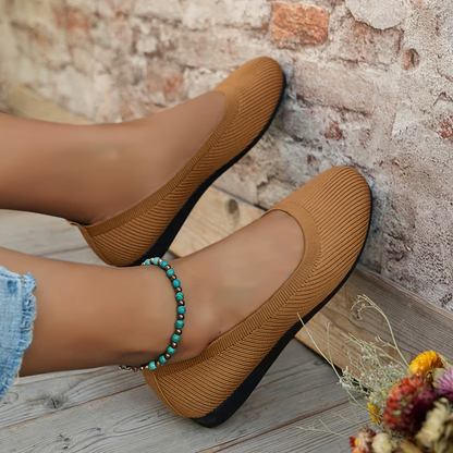 Soft Womens Ballet Flat Shoes Comfortable Casual Wear