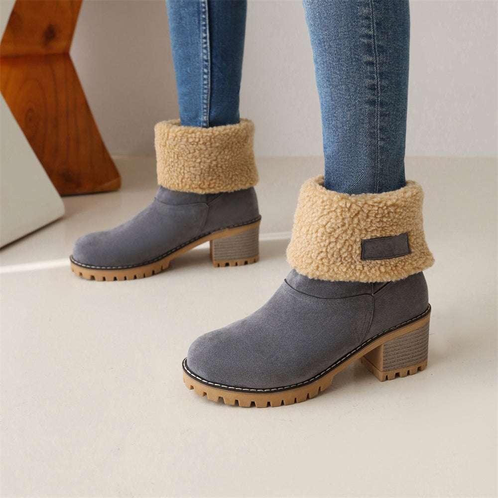 Warm Waterproof Insulated Winter Boots for Women