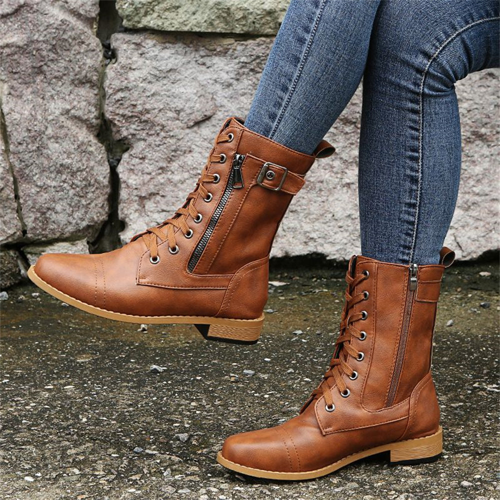Comfortable Side Zip Ankle Orthopedic Boots