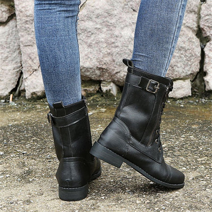 Comfortable Side Zip Ankle Orthopedic Boots