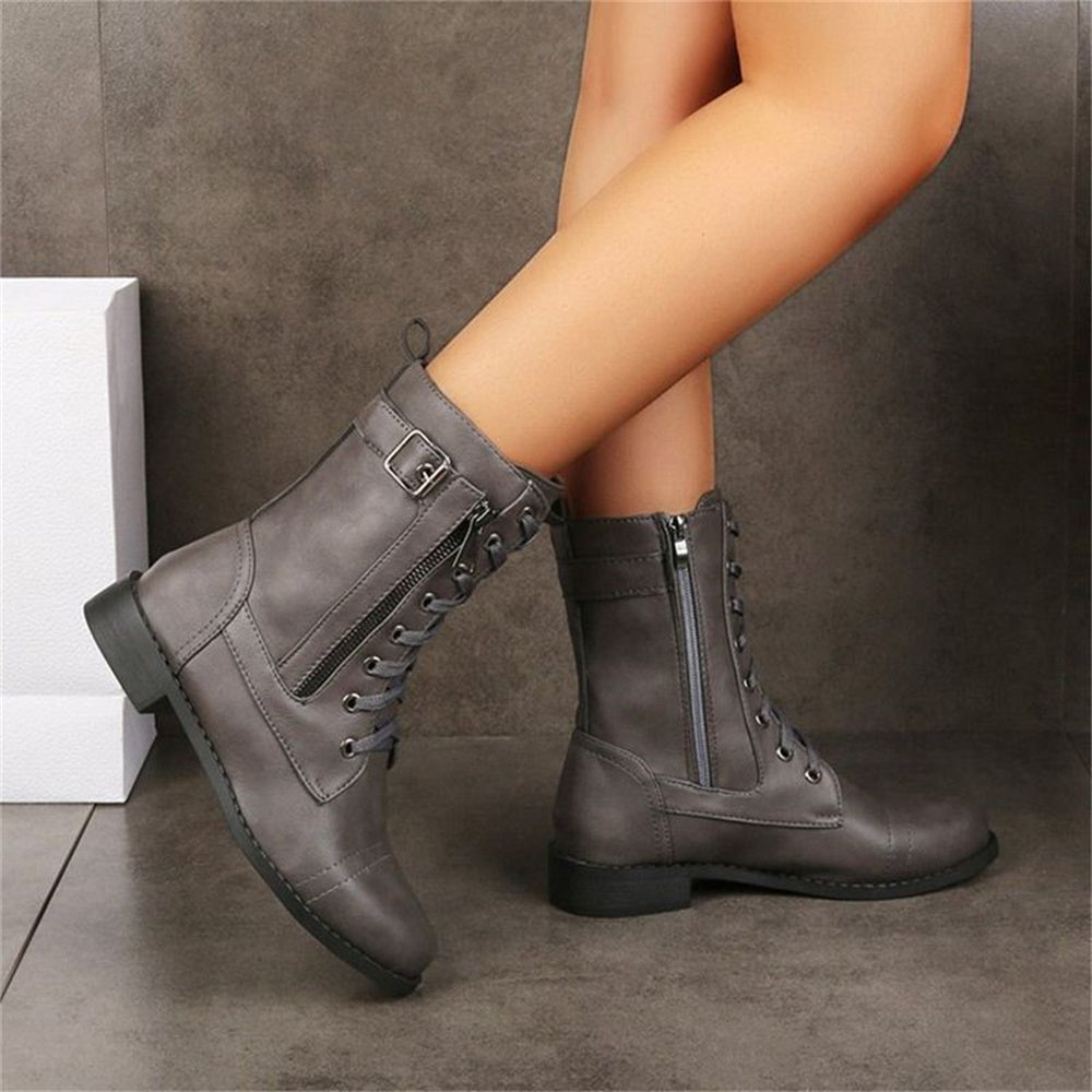 Comfortable Side Zip Ankle Orthopedic Boots