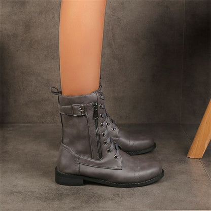 Comfortable Side Zip Ankle Orthopedic Boots