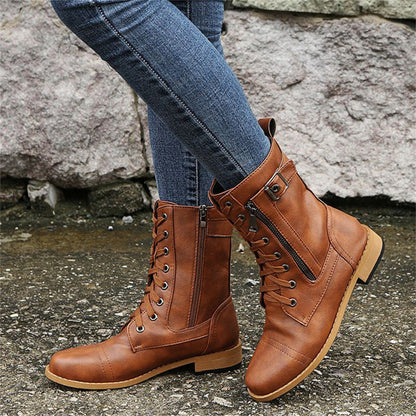Comfortable Side Zip Ankle Orthopedic Boots