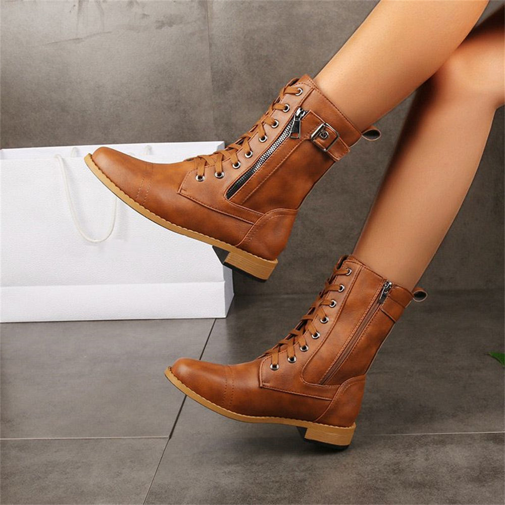 Comfortable Side Zip Ankle Orthopedic Boots