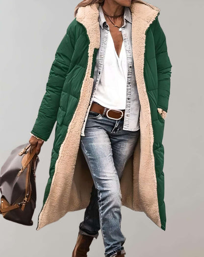 Warm Women's Down Hooded Parka Winter Jacket