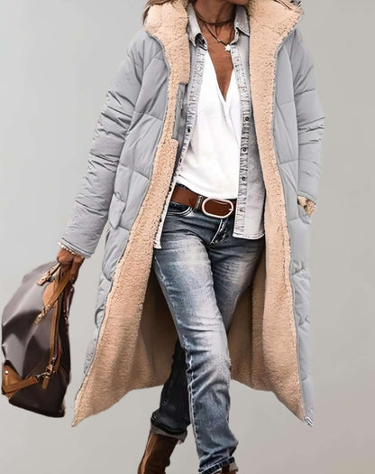 Warm Women's Down Hooded Parka Winter Jacket