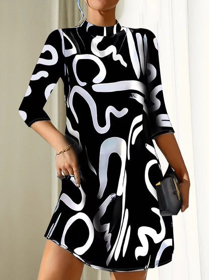 Fashionable Easy Wear Dress - Olytrend
