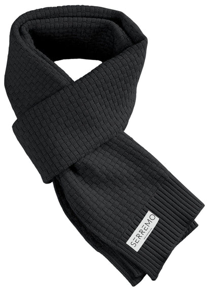 Soft Woven Ribbed Edge Winter Scarf