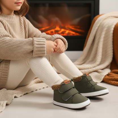 Cute Baby Snow Boots with Velcro Strap - Pexav