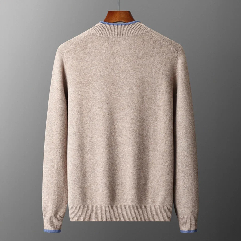 Warm Wool Crew Neck Jacket