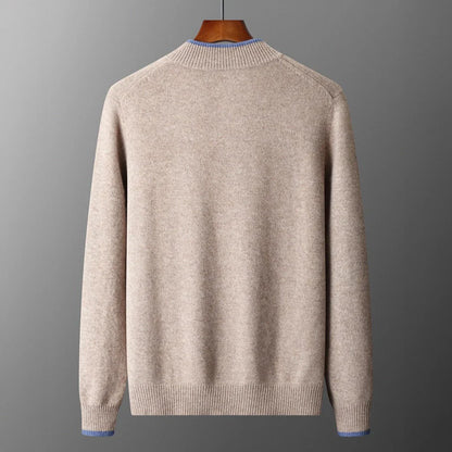 Classic Crew Neck Zip Jacket