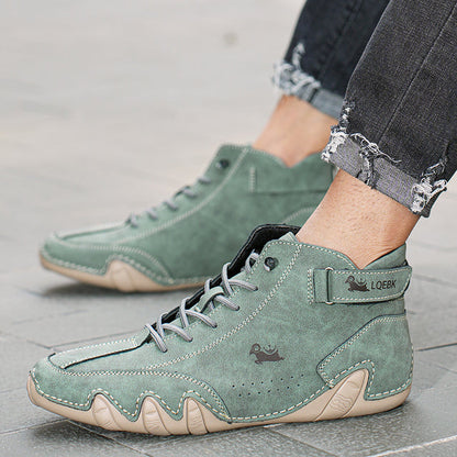 Comfortable Unisex Leather Moccasin Shoes - Olytrend
