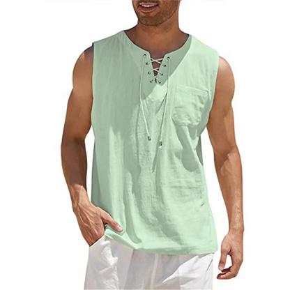 Relaxed Fit Mens Linen Casual Shirt