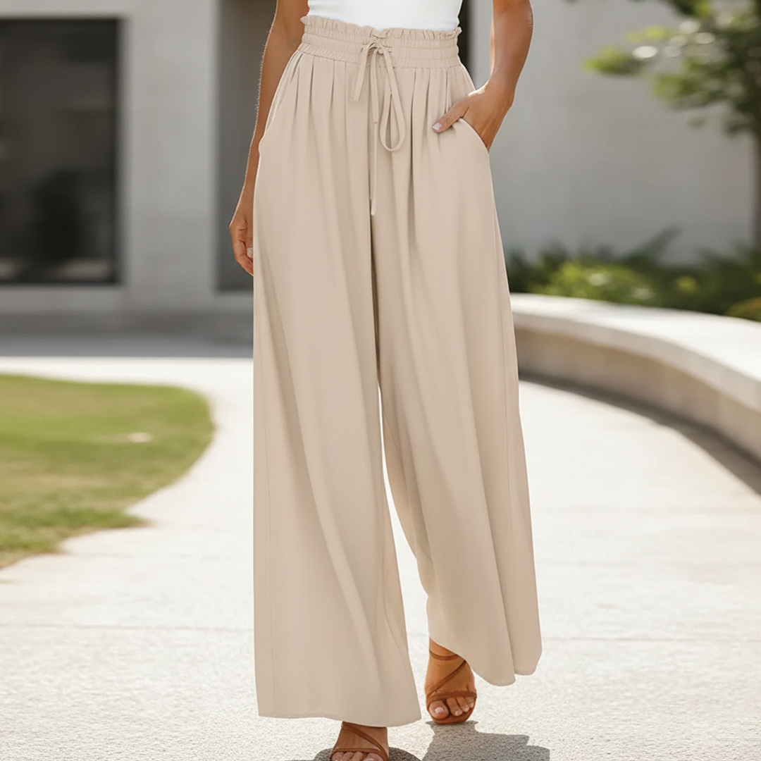 Comfortable Floral Loose Fit Trousers - Nocini