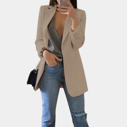 Casual Fit Open Front Blazer