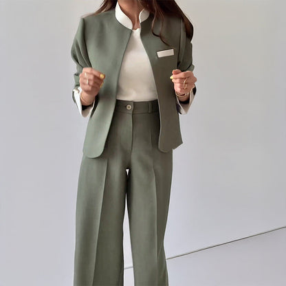 Comfortable Classic Blazer and Trousers Suit for Women