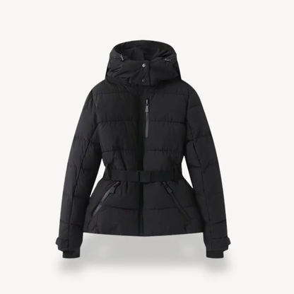 Women's Quilted Parka Jacket - Warm & Fitted