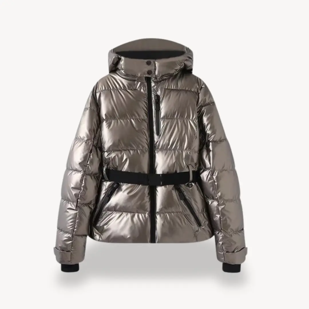 Women's Quilted Parka Jacket - Warm & Fitted