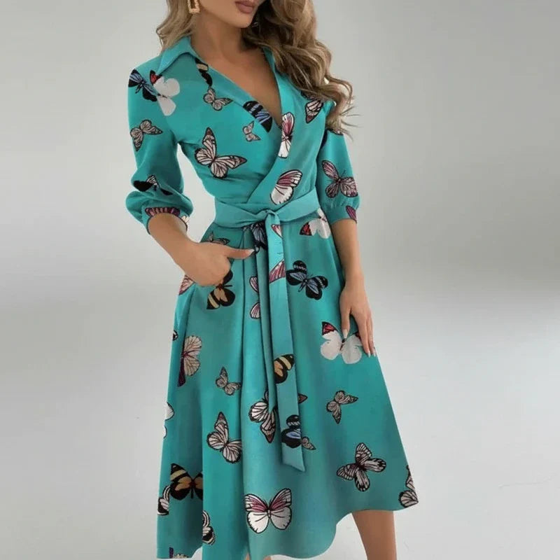 Flattering Waist Midi Dress for Women