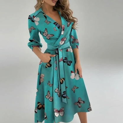 Flattering Waist Midi Dress for Women