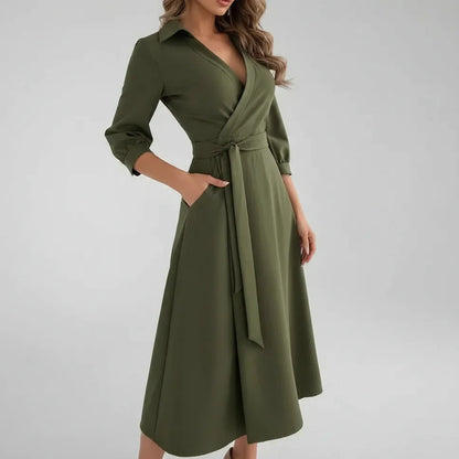 Flattering Waist Midi Dress for Women