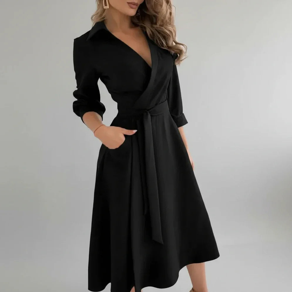 Flattering Waist Midi Dress for Women