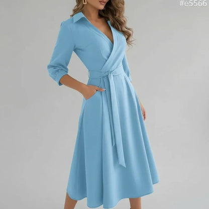 Flattering Waist Midi Dress for Women