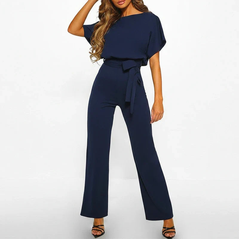 Flattering High Waisted Wide Leg Jumpsuit