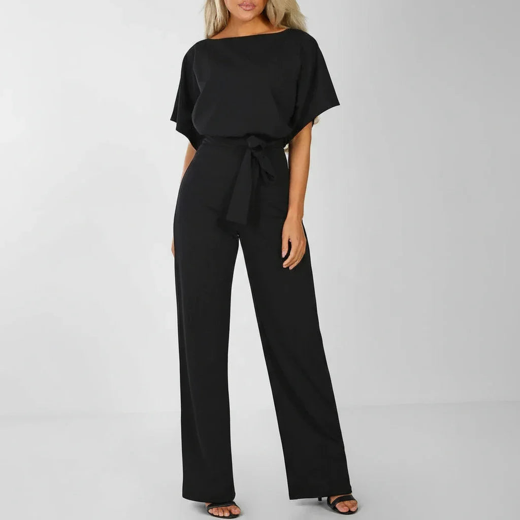 Flattering High Waisted Wide Leg Jumpsuit
